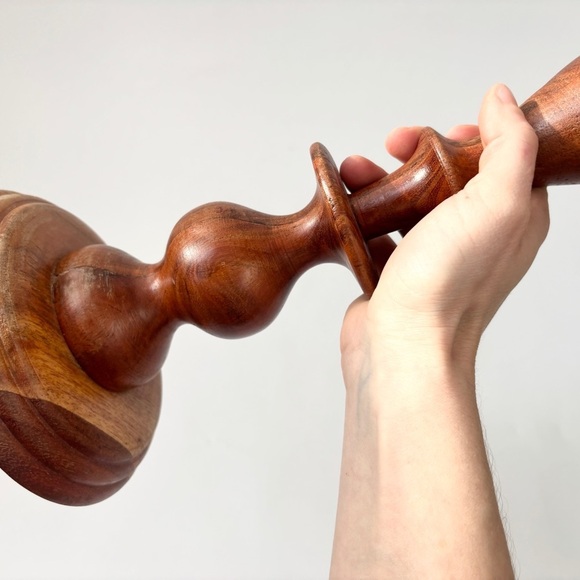 Two’s Company NWT Solid Wood Candle Pedestal // Candle Stand // candle holder - Picture 12 of 13